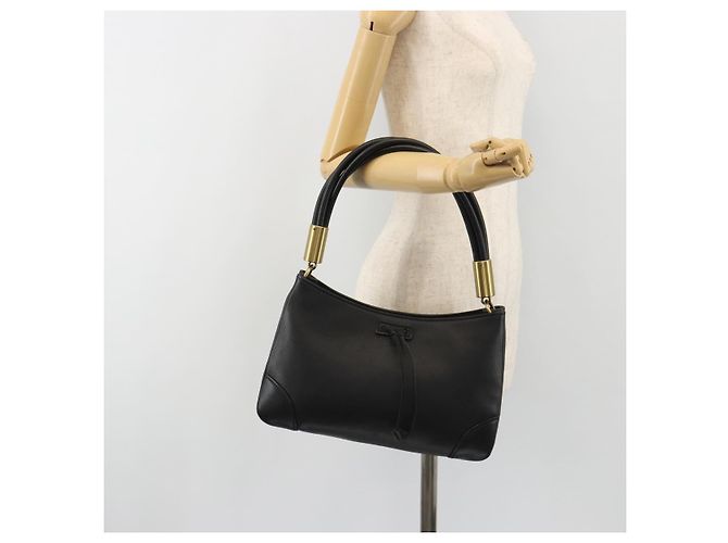 GUCCI Shoulder Bag Leather Black Gold 108964 - vista 22