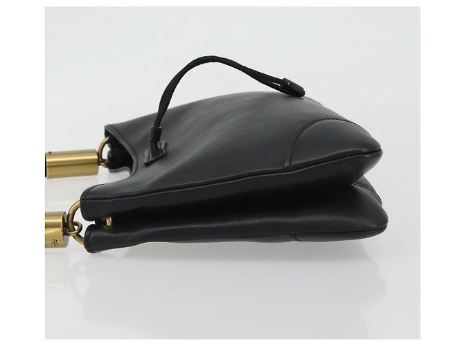 GUCCI Shoulder Bag Leather Black Gold 108964 - vista 4