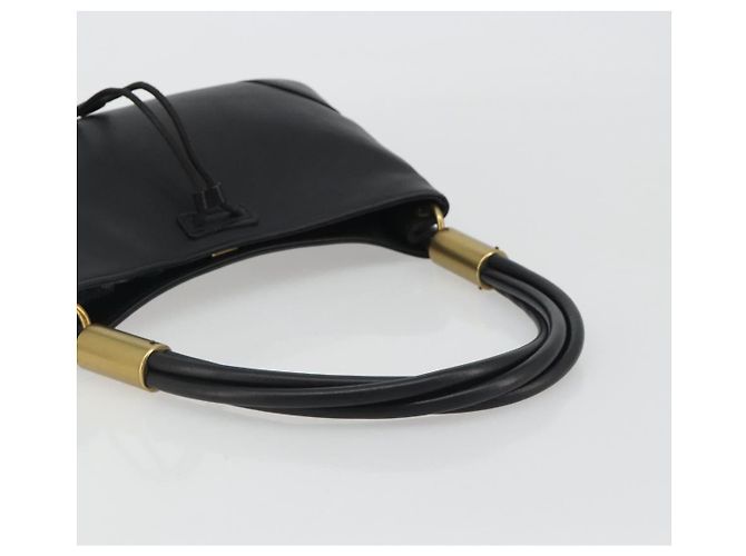 GUCCI Shoulder Bag Leather Black Gold 108964 - vista 7