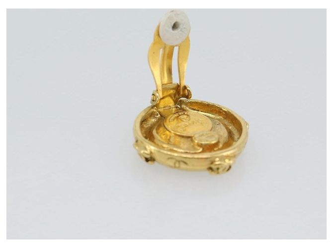 CHANEL Earring Metal Gold Tone CC - vista 10