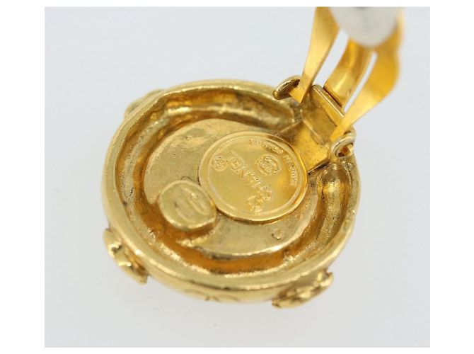 CHANEL Earring Metal Gold Tone CC - vista 11