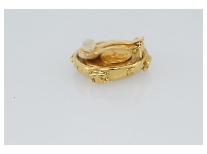 CHANEL Earring Metal Gold Tone CC - vista 4