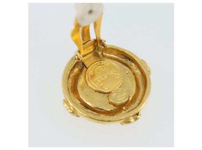 CHANEL Earring Metal Gold Tone CC - vista 7