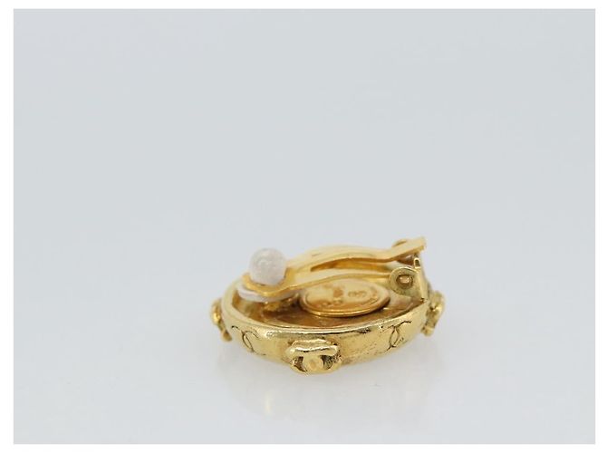 CHANEL Earring Metal Gold Tone CC - vista 8