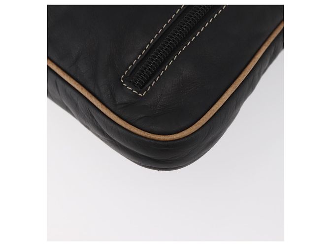 LOEWE Anagram Clutch Bag Leather Black - vista 14