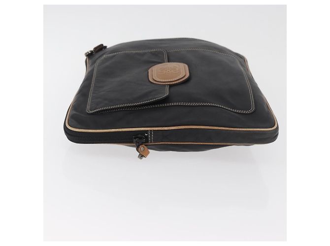 LOEWE Anagram Clutch Bag Leather Black - vista 4