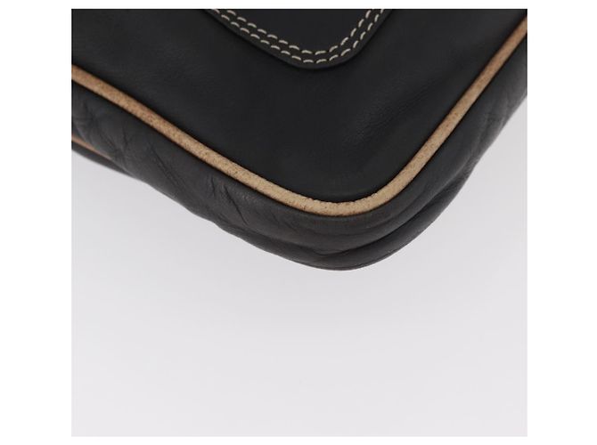 LOEWE Anagram Clutch Bag Leather Black - vista 7