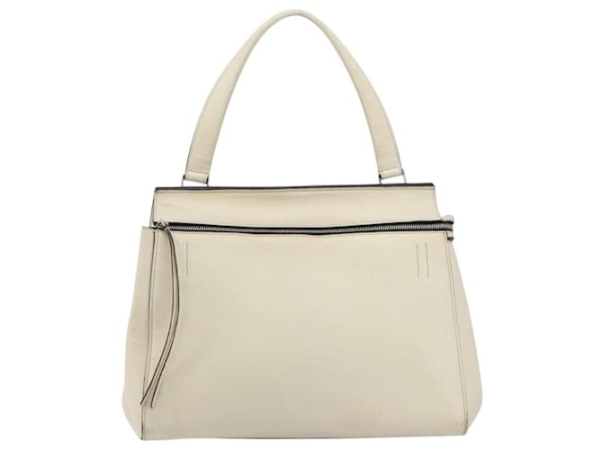 Céline CELINE Hand Bag Leather White Silver - vista 13