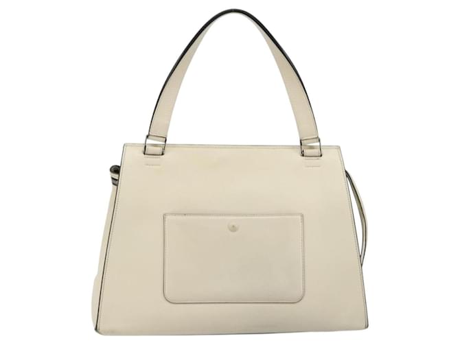 Céline CELINE Hand Bag Leather White Silver - vista 2