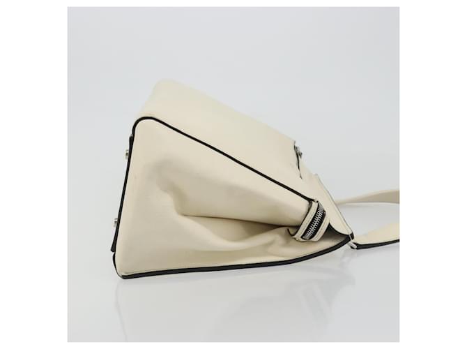 Céline CELINE Hand Bag Leather White Silver - vista 3