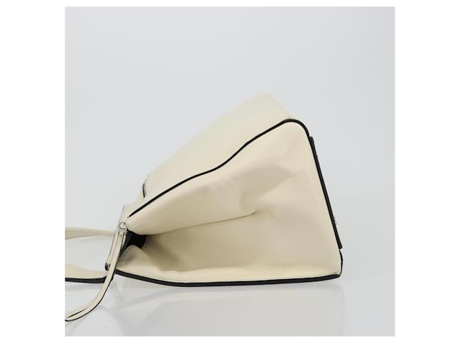Céline CELINE Hand Bag Leather White Silver - vista 4