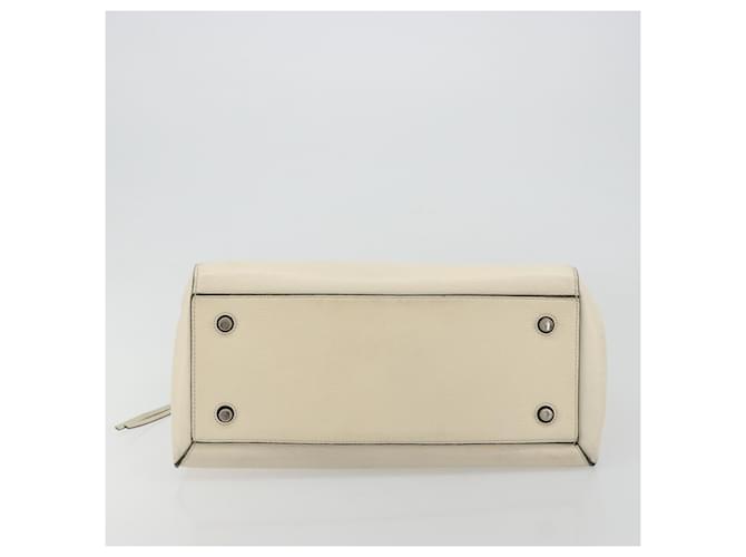 Céline CELINE Hand Bag Leather White Silver - vista 5