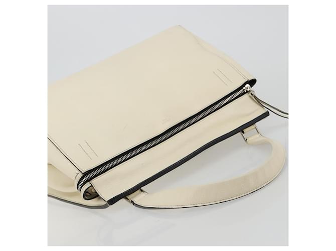 Céline CELINE Hand Bag Leather White Silver - vista 6