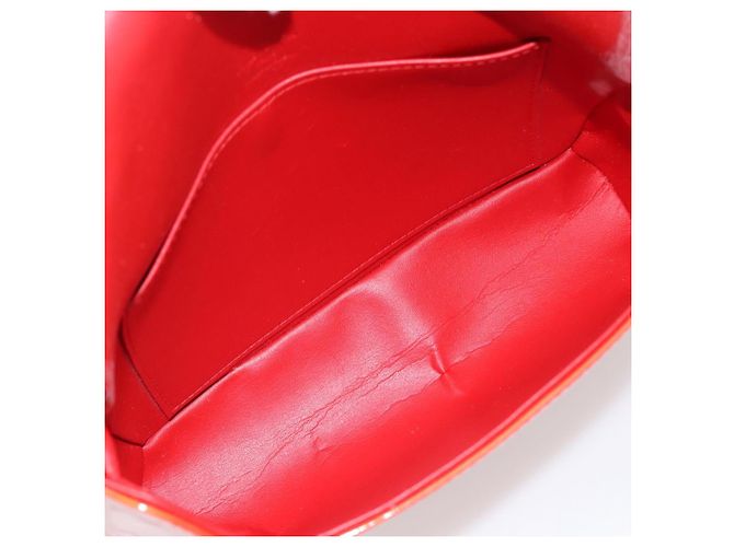 LOUIS VUITTON Monogram Vernis Thompson Street Bag Red Rouge M91094 - vista 10