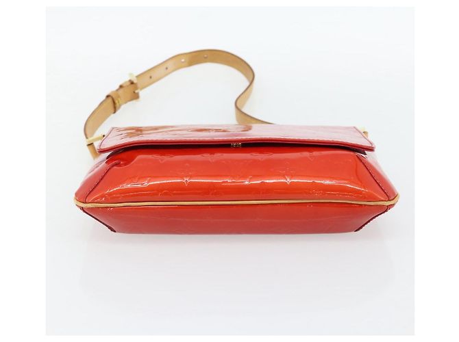 LOUIS VUITTON Monogram Vernis Thompson Street Bag Red Rouge M91094 - vista 5