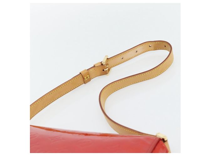 LOUIS VUITTON Monogram Vernis Thompson Street Bag Red Rouge M91094 - vista 8