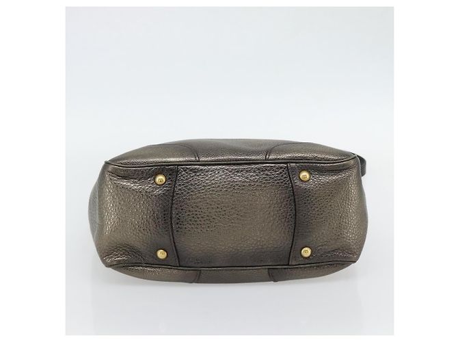 PRADA Tote Bag Leather 2way Gold - vista 11