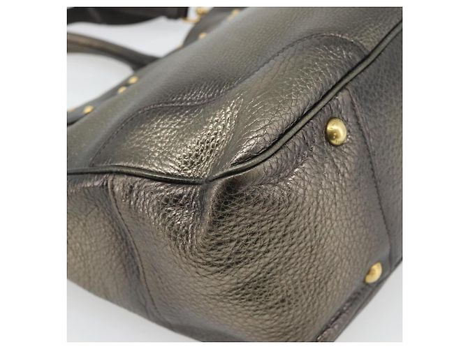 PRADA Tote Bag Leather 2way Gold - vista 15