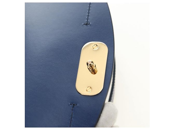 Chloé Chloe Chloe C Hand Bag Leather 2way Blue Gold - vista 20