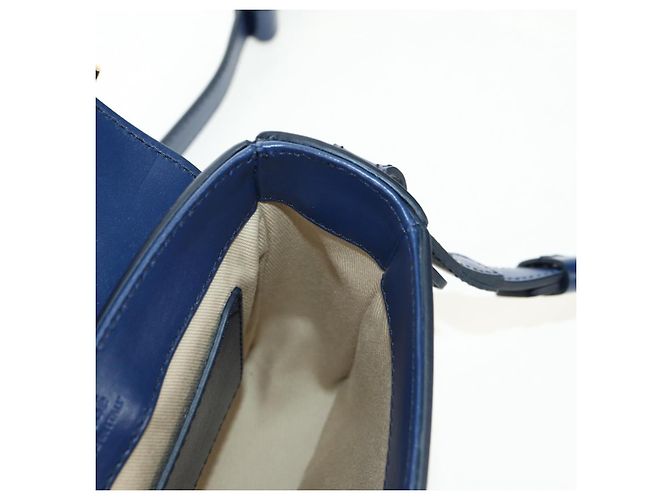 Chloé Chloe Chloe C Hand Bag Leather 2way Blue Gold - vista 23