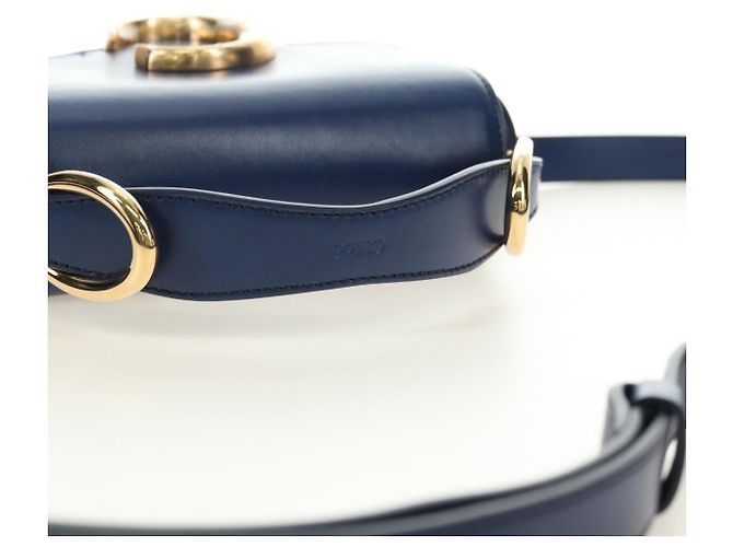Chloé Chloe Chloe C Hand Bag Leather 2way Blue Gold - vista 7
