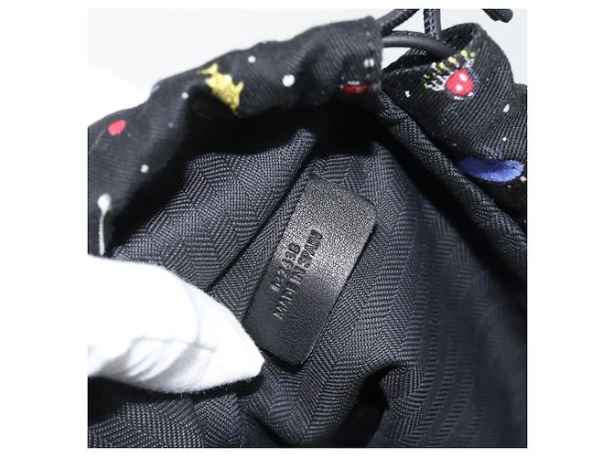 LOEWE Purse Pouch Canvas Black - vista 11