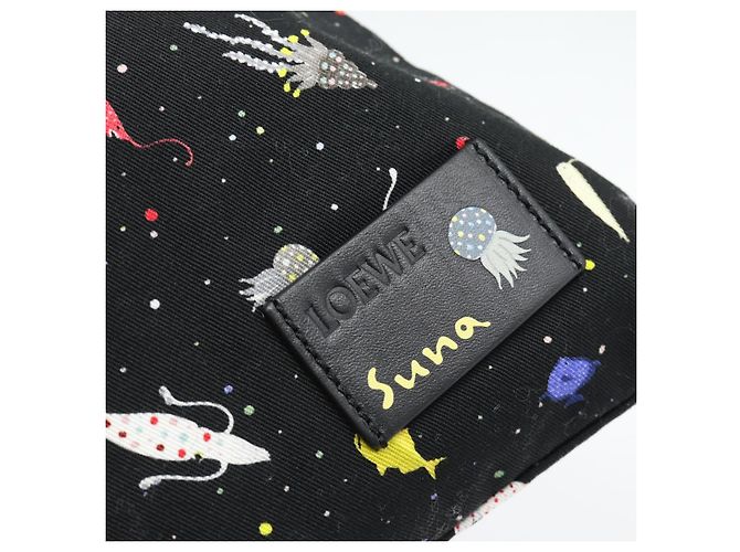 LOEWE Purse Pouch Canvas Black - vista 17