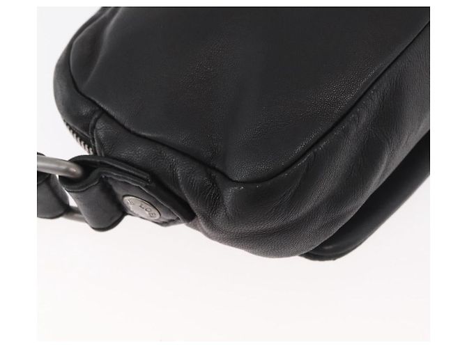 LOEWE Anagram Clutch Bag Leather Black Silver - vista 15