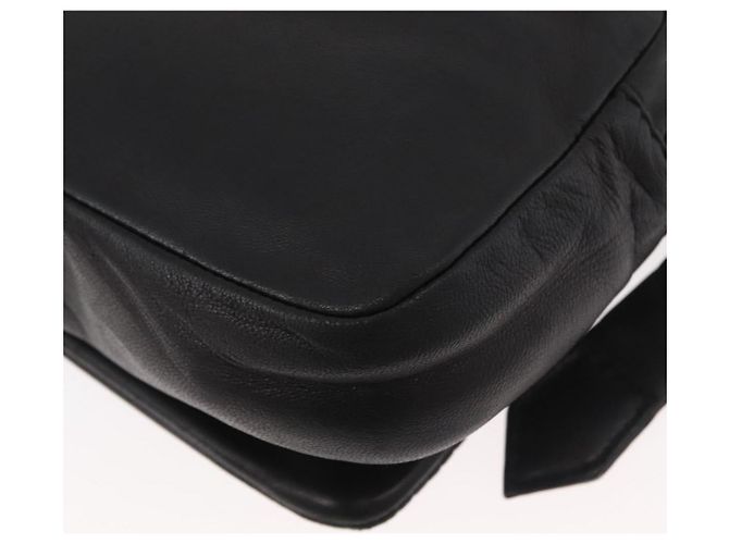 LOEWE Anagram Clutch Bag Leather Black Silver - vista 16