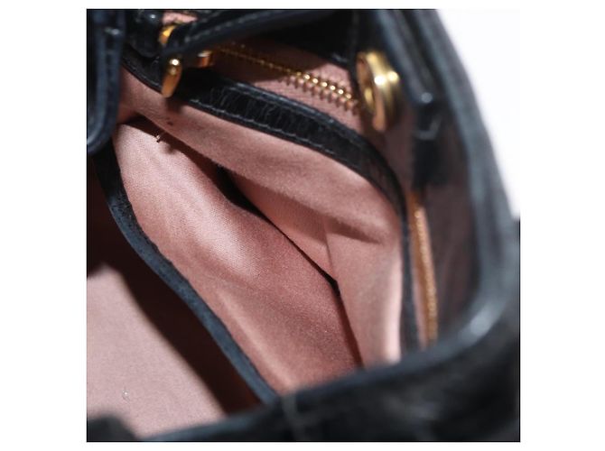 Miu Miu Hand Bag Leather 2way Black Gold - vista 23