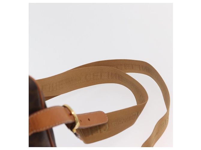 Céline CELINE Macadam Canvas Backpack PVC Leather Brown Gold - vista 14