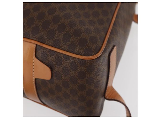 Céline CELINE Macadam Canvas Backpack PVC Leather Brown Gold - vista 15