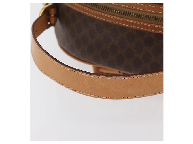 Céline CELINE Macadam Canvas Backpack PVC Leather Brown Gold - vista 7