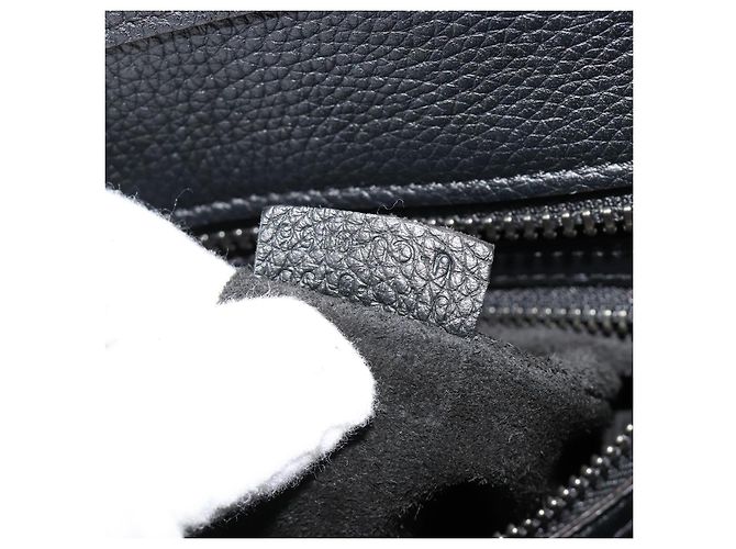 Céline CELINE Luggage Micro Shopper Hand Bag Leather Black Silver - vista 11