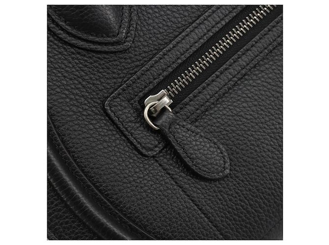 Céline CELINE Luggage Micro Shopper Hand Bag Leather Black Silver - vista 18