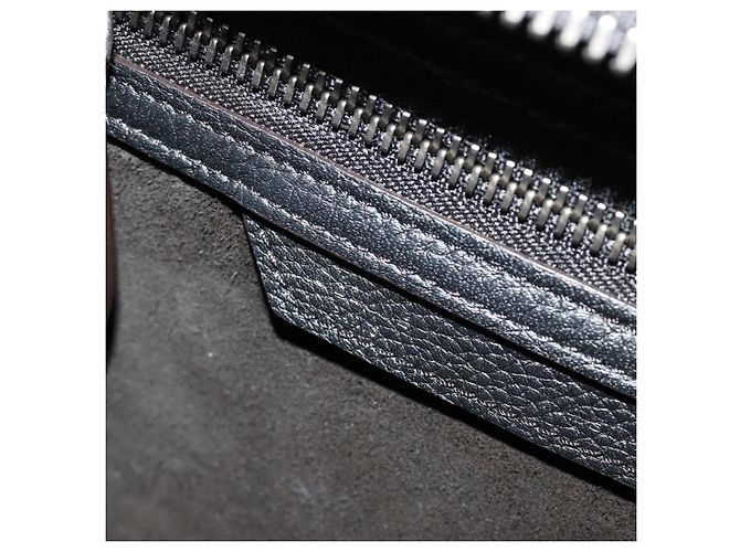 Céline CELINE Luggage Micro Shopper Hand Bag Leather Black Silver - vista 20