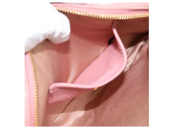 Miu Miu Shoulder Bag Leather Pink Gold - vista 21