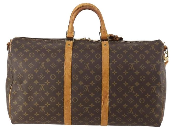 LOUIS VUITTON Monogram Keepall Bandouliere 55 Boston Bag M41414 LV - vista 2