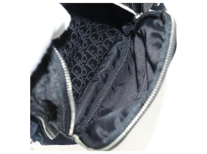 Christian Dior Trotter Canvas Body Bag Black Silver - vista 22