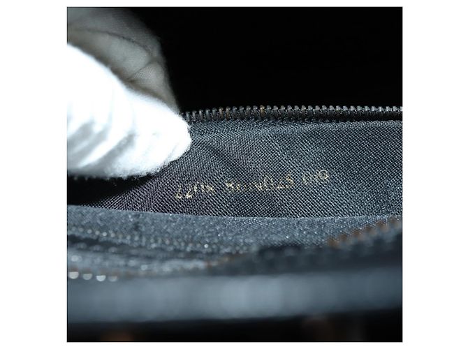 FENDI Zucchino Canvas Hand Bag Brown Silver - vista 11