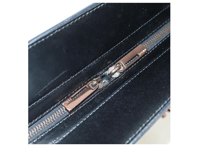 FENDI Zucchino Canvas Hand Bag Brown Silver - vista 9