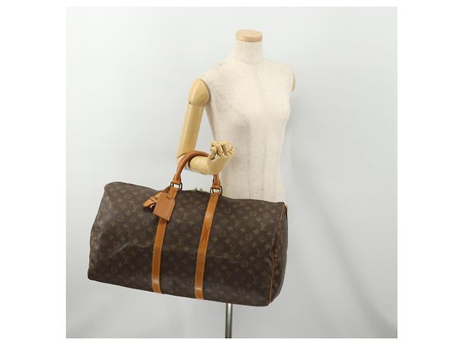 LOUIS VUITTON Monogram Keepall 55 Boston Bag M41424 LV - vista 22