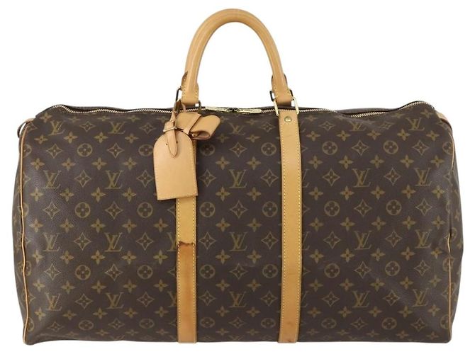 LOUIS VUITTON Monogram Keepall 55 Boston Bag M41424 LV - vista 13