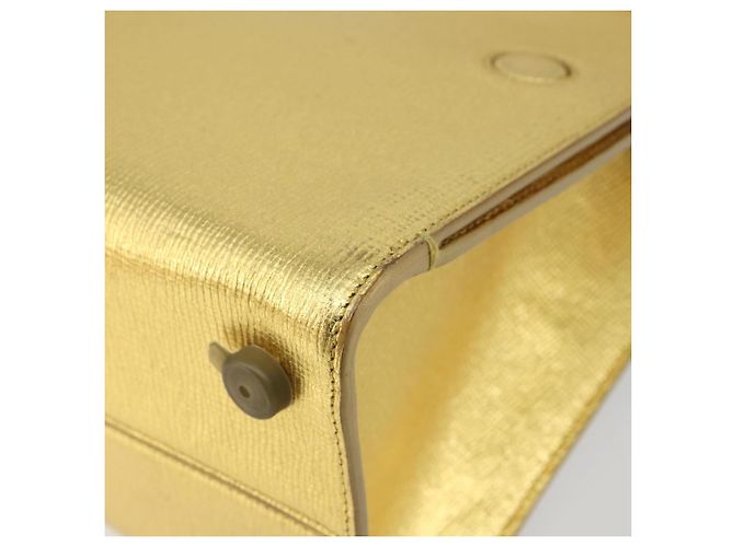 Christian Dior Hand Bag Leather 2way Gold Silver - vista 17