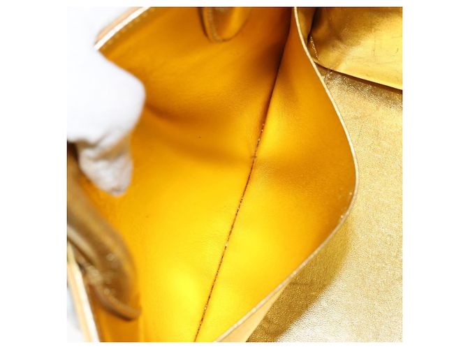 Christian Dior Hand Bag Leather 2way Gold Silver - vista 25