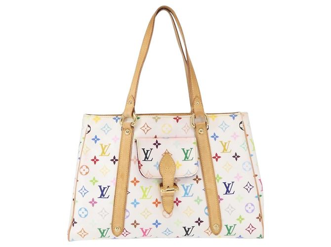 LOUIS VUITTON Monogram Multicolor Aurelia MM Tote Bag White M40094 - vista 13