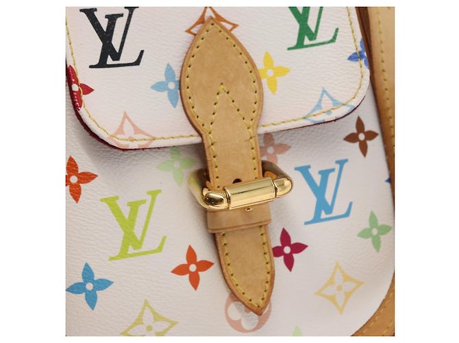 LOUIS VUITTON Monogram Multicolor Aurelia MM Tote Bag White M40094 - vista 18