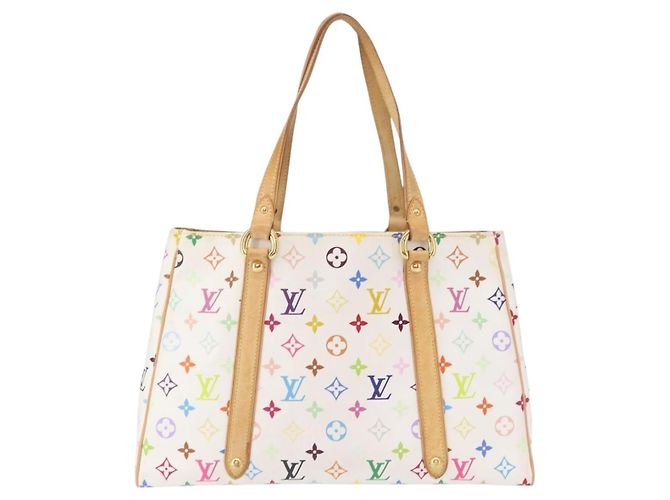 LOUIS VUITTON Monogram Multicolor Aurelia MM Tote Bag White M40094 - vista 2