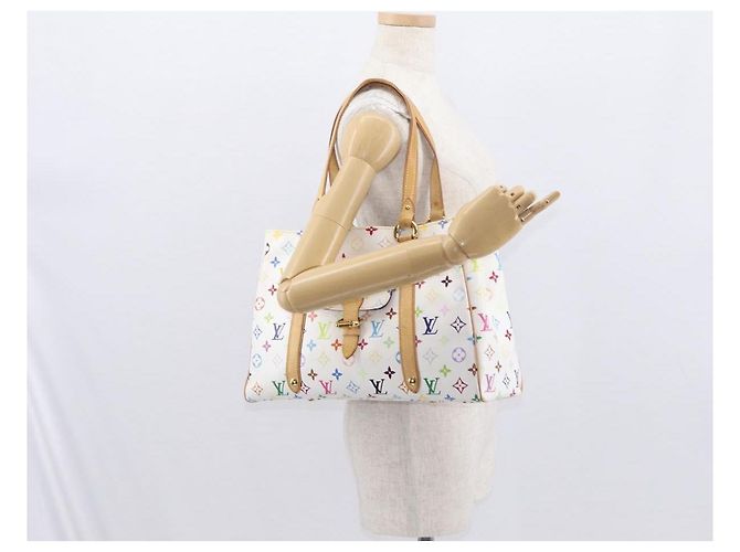 LOUIS VUITTON Monogram Multicolor Aurelia MM Tote Bag White M40094 - vista 25