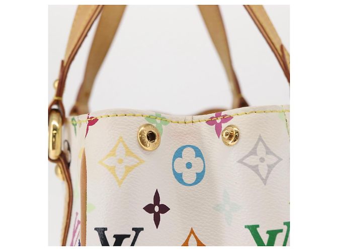 LOUIS VUITTON Monogram Multicolor Aurelia MM Tote Bag White M40094 - vista 6